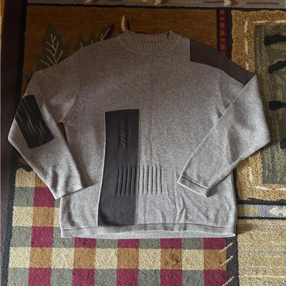Alex Cannon Crewneck Sweater‎ with Geometric Design